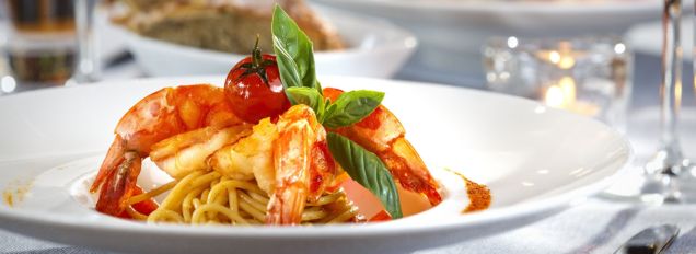 Lunch menu plated dish